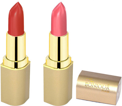 

Bonjour Paris Creamy matte lipsticks A19(pink, red, 8 g)