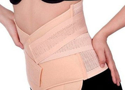 

Baby Bucket Women's Post Pregnancy Waist Shape Corset Belt (Light Pink)(Off White