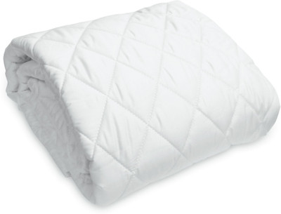 SOVAM Elastic Strap Single Size Mattress Cover(White)