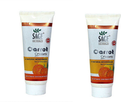 

Sage herbals Carrot Cream Good moisturizer Especially For Dry And Scaly Skin-50 gm(50 g)