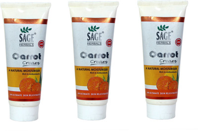 

Sage herbals Carrot Cream Good moisturizer Especially For Dry And Scaly Skin-50 gm(150 g)
