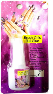 

Natural High quality nail glue instant dry with brush nail art glue(Transparent)