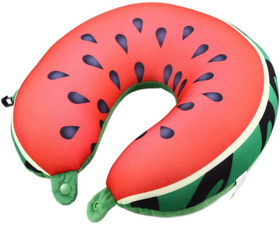 

TRYOKART U Shape Fruit Design Soft Beads Cervical Cushion Neck Pillow (Sleeping, Driving, Flights and Work( Water Melon)) Neck Pillow(Green), Multi color