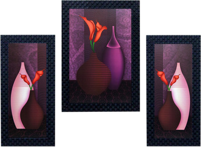 

Craftkriti Flower pot Religious Frame