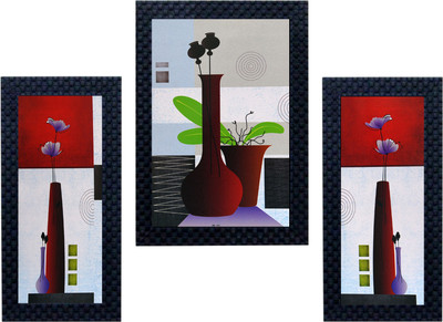 

Craftkriti Flower pot Religious Frame
