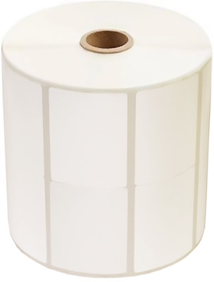 aditya labels 50 mm X 25 mm, Thermal Transfer Barcode Labels 4000 Labels In Roll, Permanent Adhesive Paper Label(White)