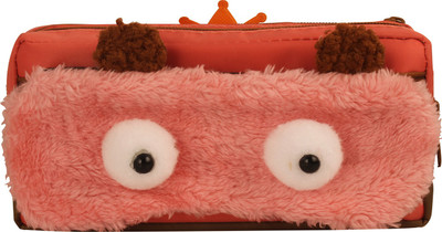 

STYM MONSTER EYES Art Polyester Pencil Box(Set of 1, Red)