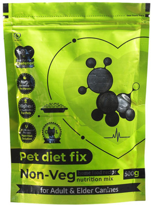 

petdietfix Adult Pet Dog Food Non Vegetarian (Mix and Serve with Home made Food) Chicken 500 g Dry Dog Food