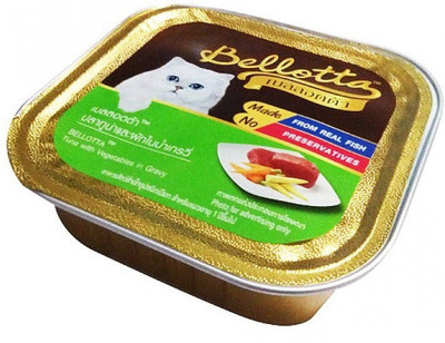 

Goofy Tails Bellotta Tuna With Vegetables In Gravy Cat Food (Pack Of 4) Tuna 80 g Wet Cat Food(Pack of 4)