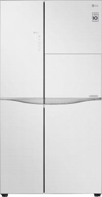 LG 675 L Frost Free Side by Side Refrigerator with with Door Cooling and Smart ThinQ(WiFi Enabled)(Linen White, GC-C247UGLW)