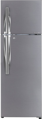 LG 284 L Frost Free Double Door 2 Star Convertible Refrigerator(Shiny Steel, GL-T302RPZU)