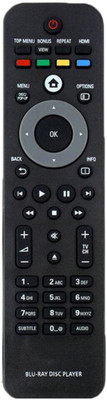 

Vinstar Bluray Disc Player remote Compatible with PHILLIPS Bluray Disc Player Remote Controller(Black)