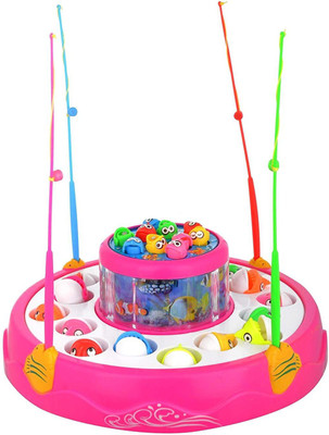 

DINAARKAN PINK GOGO FISHING GAME WITH ROTATING POND AND BATTERIES