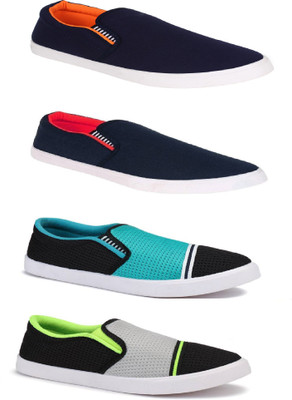 

Vocabulary Combo 4 Pairs Loafers Shoes Multicolor Casuals For Men(Multicolor