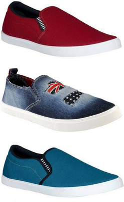 

WELDONE Combo Pack Of 3 Loafers For Men(Multicolor
