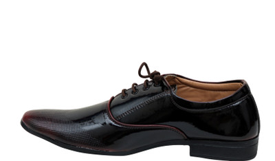 

VR Rapid RED Office party wear Lace Up For Men(Black