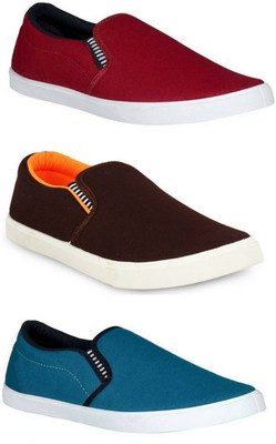 

WELDONE Combo Pack Of 3 Loafers For Men(Multicolor