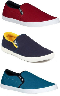 

WELDONE Combo Pack Of 3 Loafers For Men(Multicolor