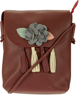 

JG Shoppe Women Casual Brown PU Sling Bag