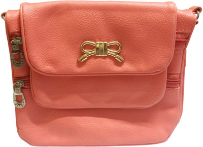

VeePlay Women Casual, Evening/Party Orange Leatherette Sling Bag