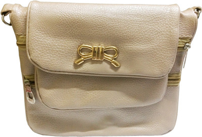 

VeePlay Women Casual, Evening/Party Gold, Pink Leatherette Sling Bag