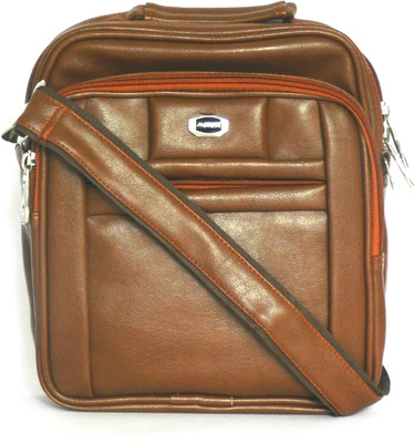 

My Choice Men Formal Tan Leatherette Sling Bag
