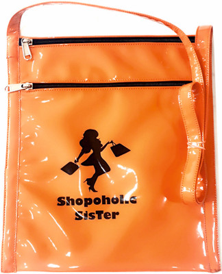 

ACE TRENDS Girls Casual Orange PU Shoulder Bag