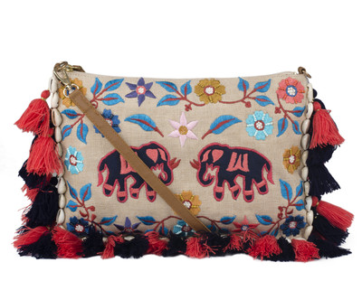 

VASA Women Casual Multicolor Jute Sling Bag