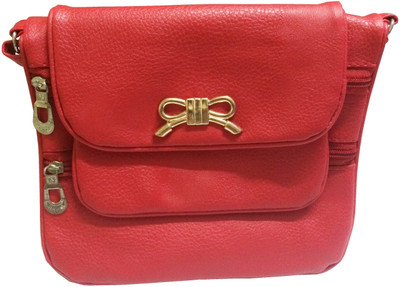 

VeePlay Women Casual, Evening/Party Red Leatherette Sling Bag