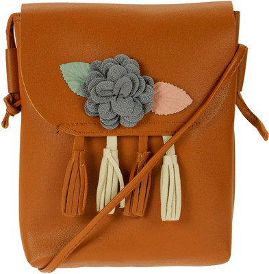 

JG Shoppe Women Casual Tan PU Sling Bag