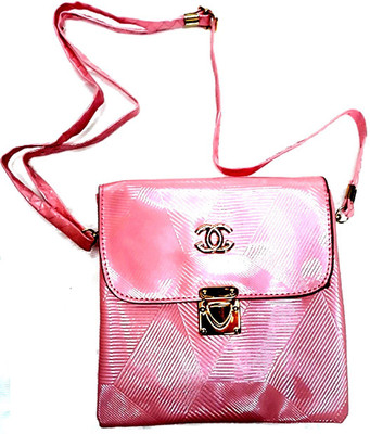 

DELMA Girls Casual, Formal Pink Leatherette Sling Bag