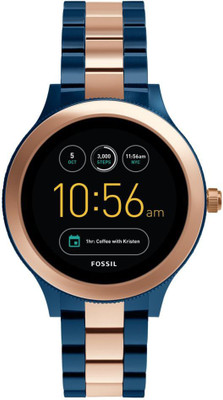 

Fossil Q Venture Smartwatch(Blue Strap Free Size)