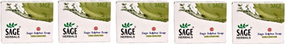 

Sage Herbals Sage Sulphur Soap Pack Of 5(350 g, Pack of 5)