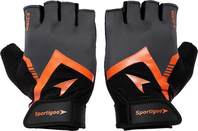 

Sportigoo VOLTE-X Gym & Fitness Gloves (M, Black, Grey, Orange)