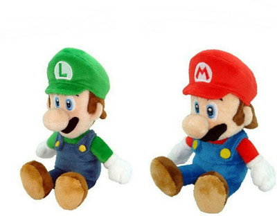 soniya Enterprises sitting super mario - 32 cm(Multicolor, Red, Green), Green;multicolor;red