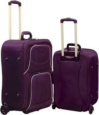 

MOFKOF TRENDY PURPEL TURBO WHEEL Expandable Check-in Luggage -  inch(Purple