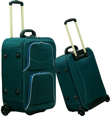 

QUBIFT CLASSICAL TURBO WHEELS GREEN BAG Expandable Check-in Luggage -  inch(Green