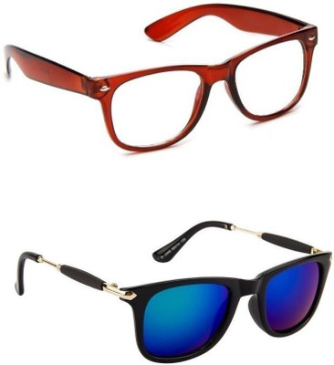 Amour-Propre Wayfarer Sunglasses(Clear, Blue)