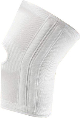 

Ace Woven Cotton Knee Brace Plus with Side Knee, Calf & Thigh Support (, White