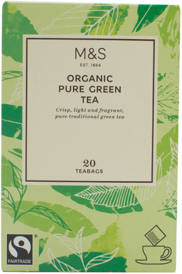

Mark & Spencer Organic Pure Green Tea, 20 Teabags - 50g Green Tea Bags Box(50 g)