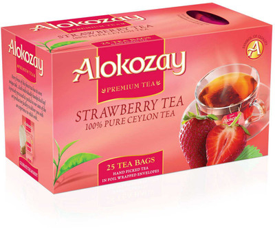 

Alokozay Premium Tea, Strawberry Tea, 25 Tea Bags - 50g Strawberry Black Tea Bags Box(50 g)