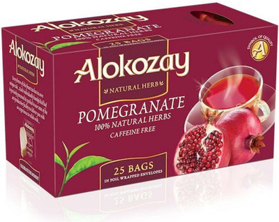 

Alokozay Natural Herb, Pomegranate, Caffeine Free, 25 Bags - 50g Pomegranate Herbal Tea Bags Box(50 g)