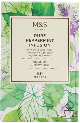 

Mark & Spencer Pure Peppermint Infusion, 20 Teabags - 30g Peppermint Infusion Tea Bags Box(30 g)