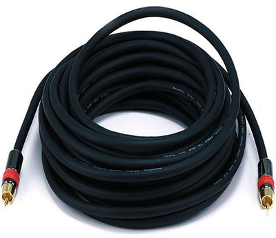 

monoprice TV-out Cable rca cable(Black, For Home Theater)