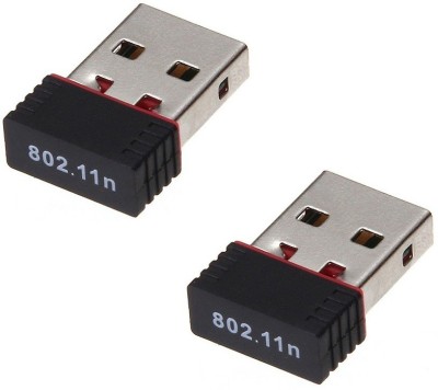 

ReTrack SET OF 2PC 300Mbps Mini USB Wifi Dongle USB Adapter(Black)