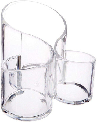 

Italish Transparent Acrylic Cosmetic Makeup Organizer//Lipstick Holder//Display Stand//Nail Polish || Eyebrow Pencil Storage Box//Toothbrush Holder || Stationary Holder cosmetic, jewellery, make up Vanity Box(Clear)