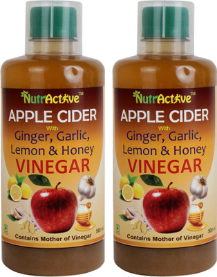 

NutrActive Apple Cider Vinegar with Ginger, Garlic, Lemon & Honey Vinegar(1000 ml, Pack of 2)