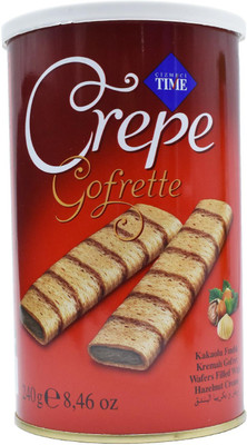 

Cizmeci Time Crepe Gofrette, Wafers with Hazelnut Cream - 240g (8.46oz) Wafers(240 g)