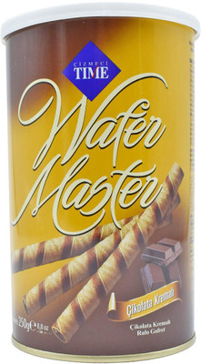 

Cizmeci Time Wafer Master Sticks, Chocolate Cream - 250g Wafer Rolls(250 g)