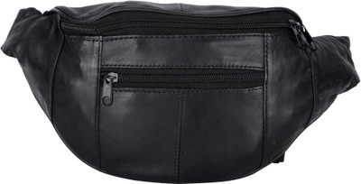 

AspenLeather 204 black waist bag(Black)
